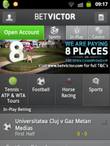 BetVictor mobile sportsbook