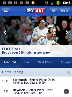 Sky Bet Mobile screenshot