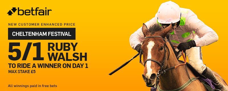Betfair 5/1 Ruby Walsh Cheltenham Festival Offer